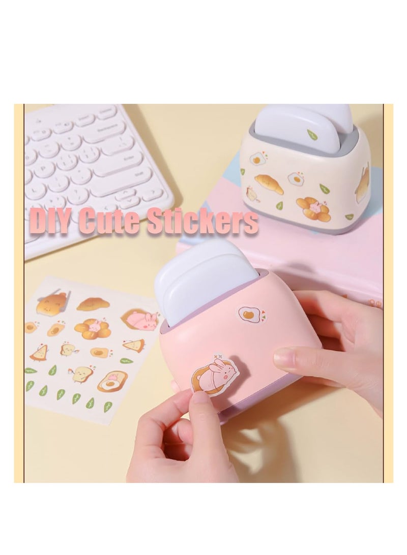 SYOSI Cute Toast Night Lamp, LED Children Night Light Rechargeable Small Lamp Toaster Shape Bread Room Decor Night Light for Bedroom, Birthday Gifts for Kids, Aesthetic Desk Decor (Pink) - Image 5