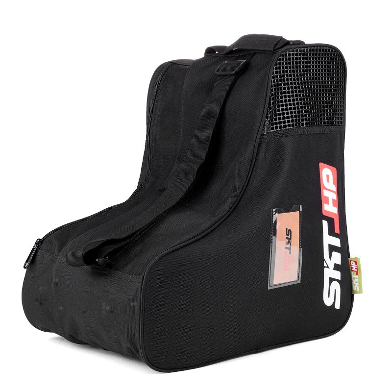 SKT HP Roller Skate Bag with Adjustable Shoulder Strap for Kids And Adults to Hold Inline Skates Roller Skates Knee pads Helmets Black - Image 1
