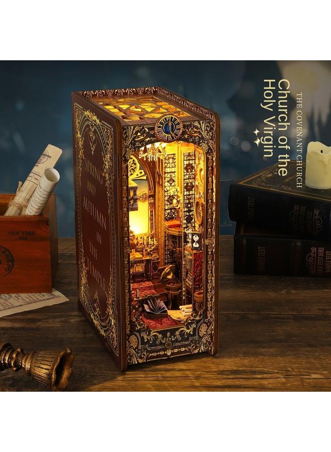 Bluejw DIY Cabin Collection Pavilion 3D Three-dimensional Assembled Model Creative Handmade Book House Micromodel Birthday Gift - Image 1