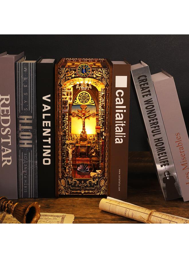 Bluejw DIY Cabin Collection Pavilion 3D Three-dimensional Assembled Model Creative Handmade Book House Micromodel Birthday Gift - Image 2