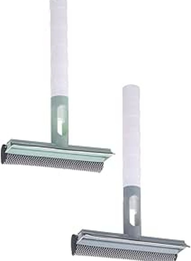 Double Sided Glass Cleaning Squeegee With Spray Bottle 2 Pack Random Color - Image 1