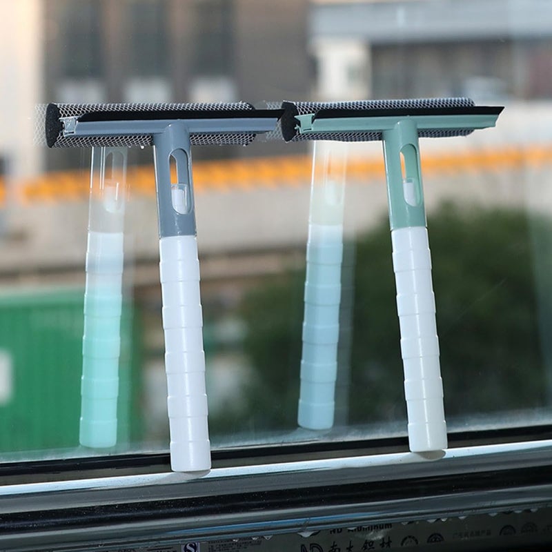 Double Sided Glass Cleaning Squeegee With Spray Bottle 2 Pack Random Color - Image 5