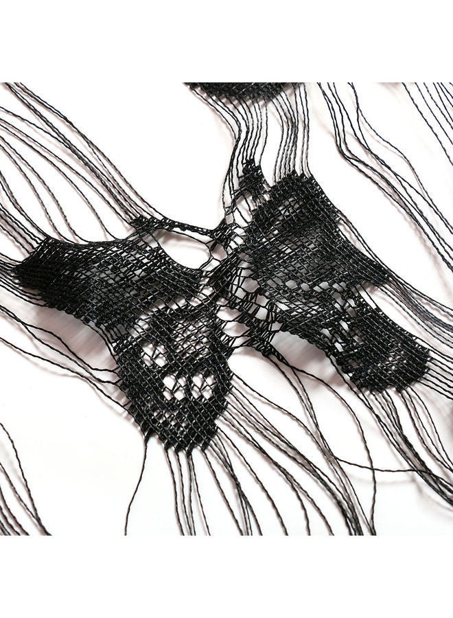 NIBEMINENT 2-Piece Butterfly Pattern Curtain Set Black 100x200cm - Image 5