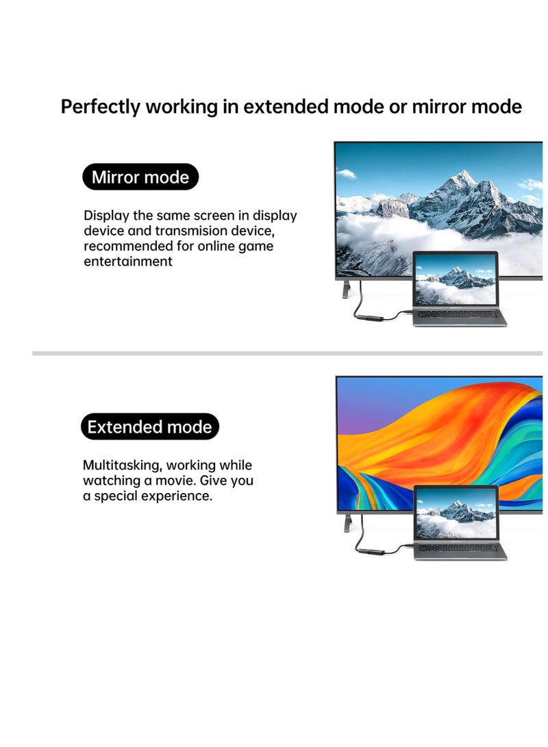 USB 3.0 to HDMI Adapter for PC Laptop Monitor Projector and TV, Compatible with Mac OS and Windows - Image 2