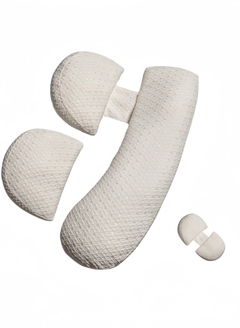 GGEROU Pregnancy Pillow for Pregnant Women, Soft Maternity Pillow with Detachable & Adjustable, Pillow with Pillow Cover Support for Back, HIPS, Legs - Image 1