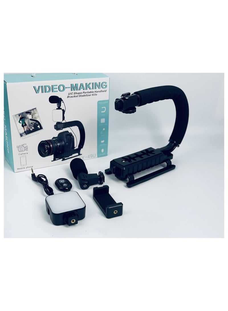 U-Rig Handheld phone Stabilizing Photography Video Rig Film Making Vlogging Recording Case Bracket Stabilizer for iPhone Type C (Big) - Image 5