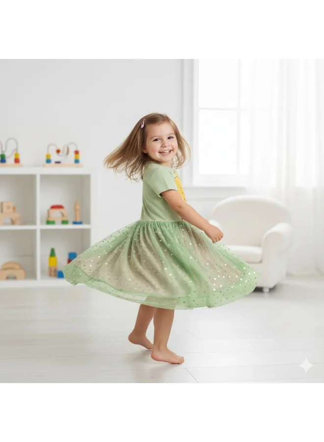 Winnie The Pooh  WINNIE THE POOH - GIRL'S TULLE DRESS 100% COTTON | MESH 100% POLYESTER| for Women | Best Price UAE