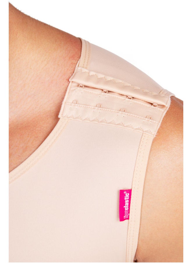 Lipoelastic  - Lipoelastic MTm Comfort Male Post Surgery Compression Vest - Natural Color, Size X-Small - Image 1