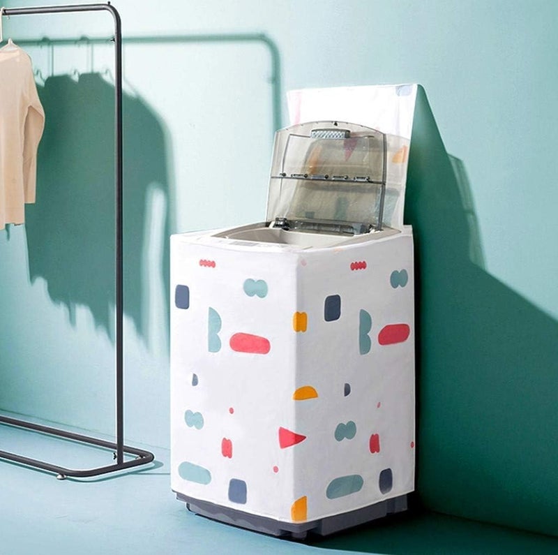 Top Load Washing Machine Cover | Waterproof, Dustproof & Washable Heavy-Duty Plastic with Zipper | Compatible with Most Brands, Durable & Easy to install & Maintain - Image 1
