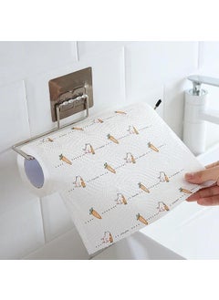 justone choice justone choice Toilet Paper Holder Tissue roll Paper Towel Holder Stainless Steel Washable Stick Hook Rack Bathroom Storage Accessories Wall Mounted Pack of 1  - Image 3