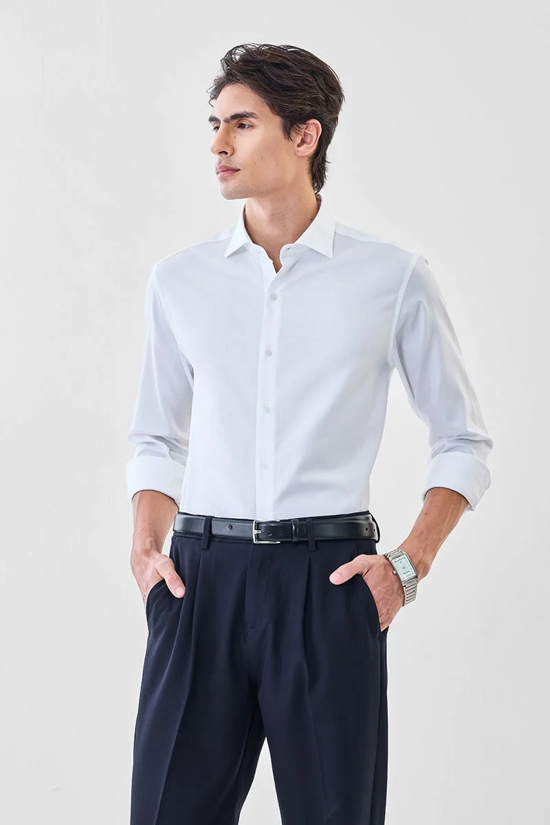 سنيتش قميص قطني فاخر بقصة ضيقة