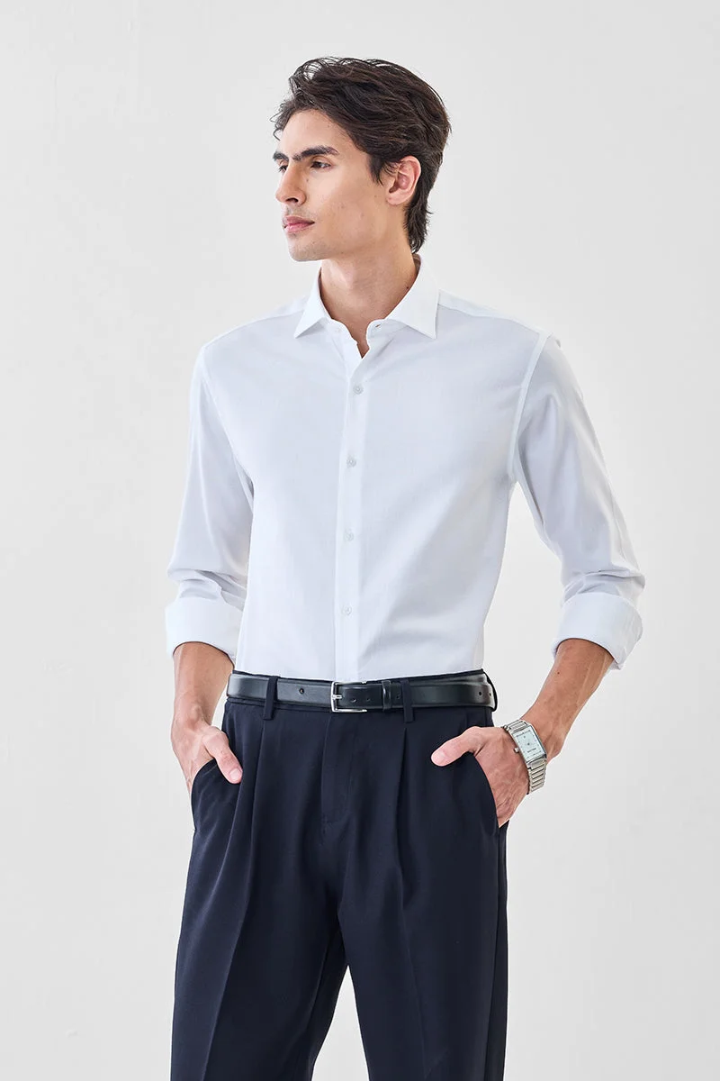 سنيتش قميص قطني فاخر بقصة ضيقة