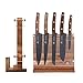 ENOKING Magnetic Knife Block, Natural Wooden Knife Block with Double Side Magnetic and Transperant Acrylic Protection - Image 2