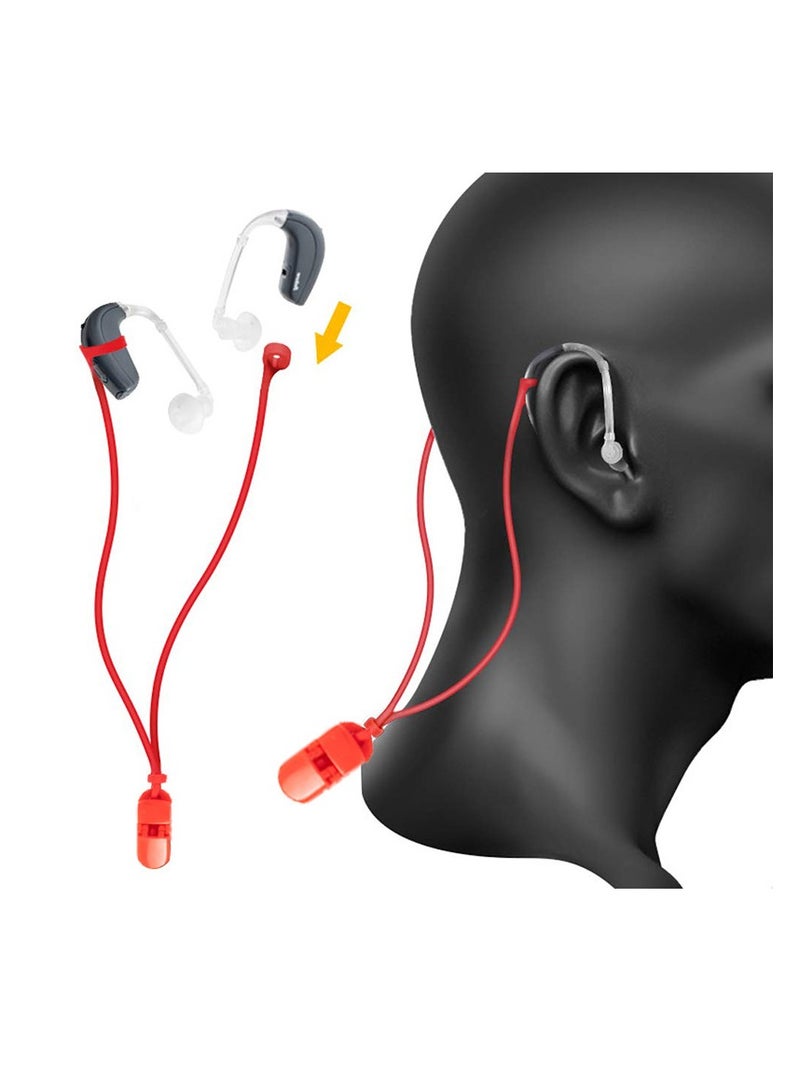 Captaintech Anti Lost Soft Silicone Hanging Neck Rope (Black and Red)  - Image 3