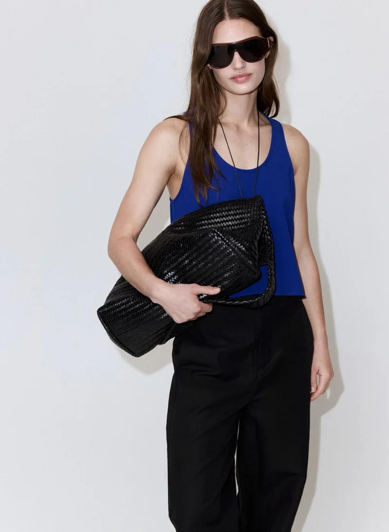 Mango Round Neck Crop Top