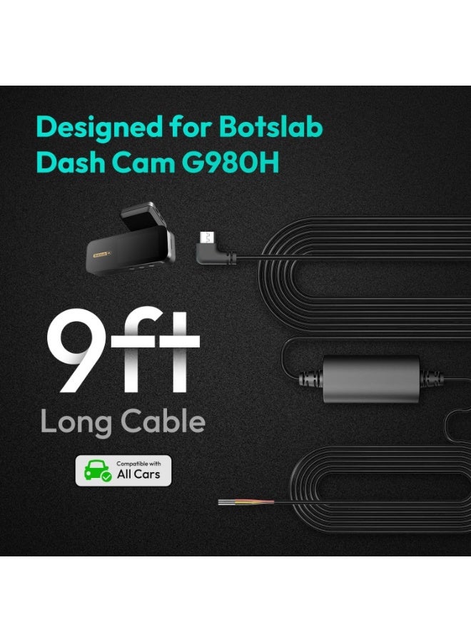 Botslab Hardwire Kit Type C Exclusive for BOTSLAB Dash Cam G980H/G980H Pro/HK30 Pro/G500H Pro/V9H Muiti Channel Dash Cam for Cars - Image 2