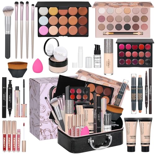 LAZORA All in One Makeup Kit Makeup Kit for Women Full Kit Makeup Set Multipurpose Bundle Holiday Gift Box Essential Starter Bundle Include Full Makeup Kit for Women Box3