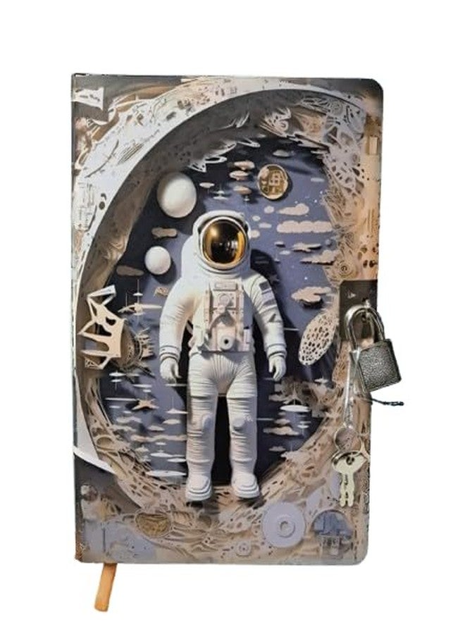 TECHNOCHITRA® Secret Space Astronaut Diary with Lock and Key Journal - Image 1