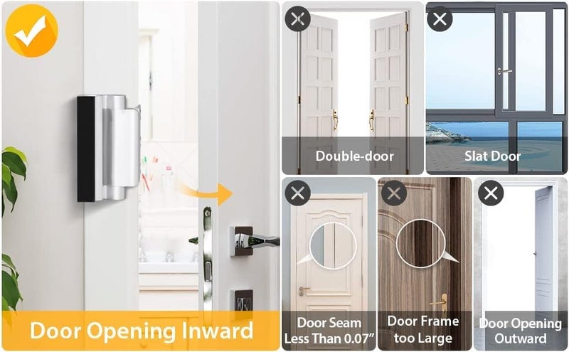 Ever Plus Home Security Door Lock for Kids Safety, Childproof Door Reinforcement Lock for Front Door Withstand 800 lbs for Inside Swinging Door, Upgraded Metal Child Safety Door Latch Lock Defend Home - Image 4
