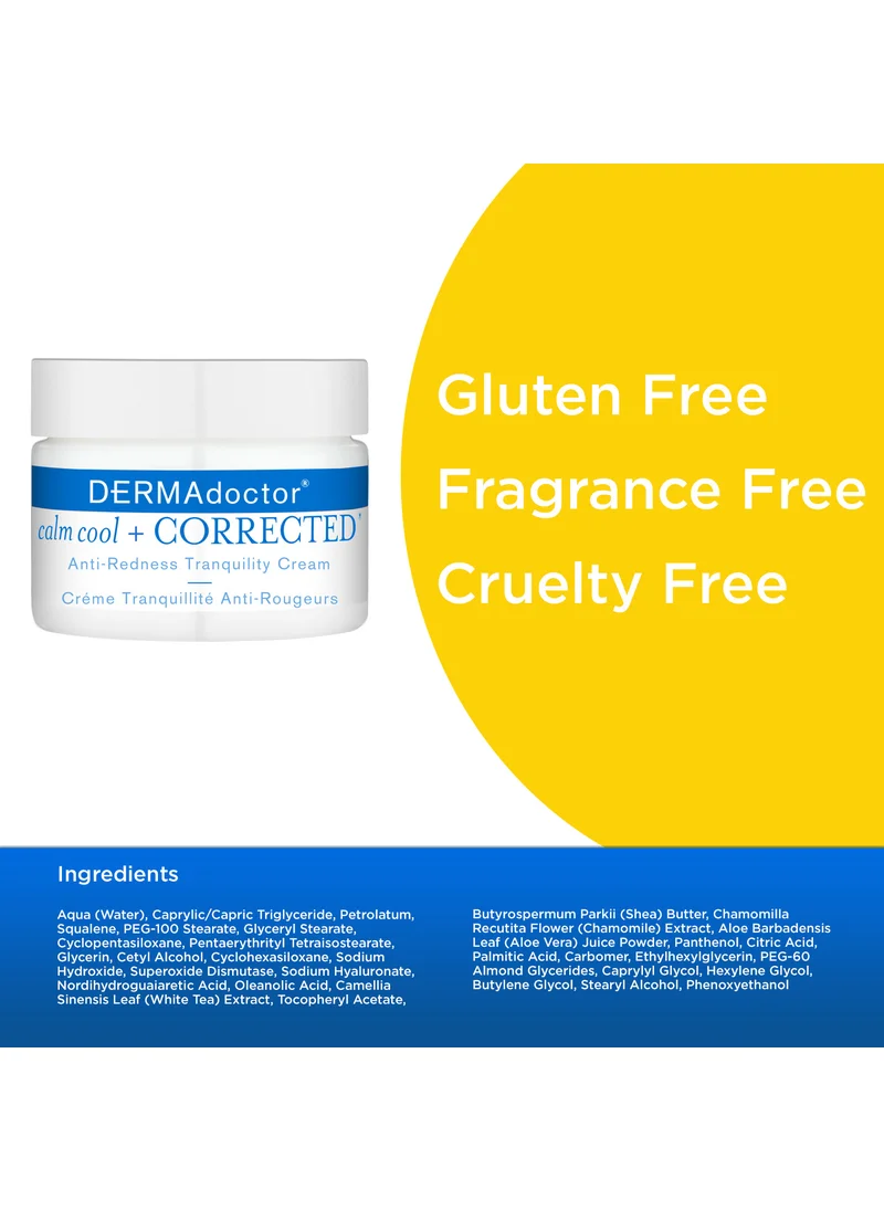 DERMAdoctor Calm Cool & Corrected Anti-Redness Cream for Rosacea and Sensitive Skin Relief 50 mL