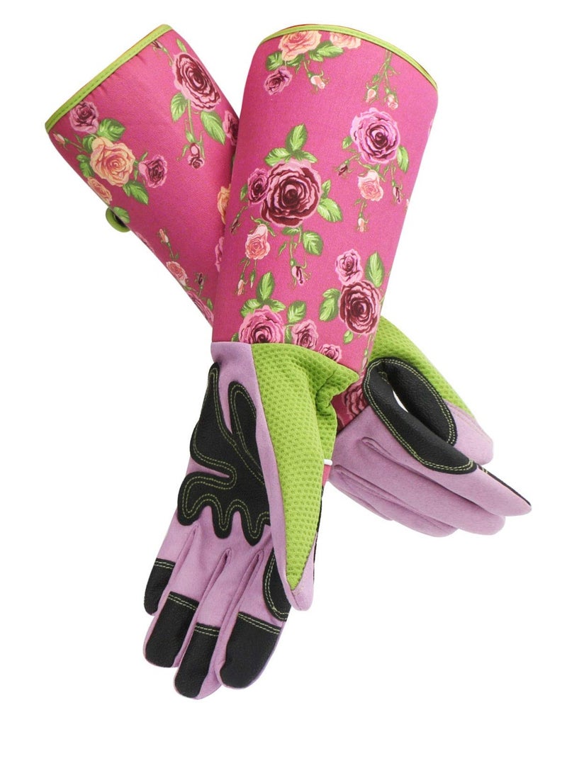 KASTWAVE Gardening Gloves, Long Sleeve Rose Pruning Thorn Proof Gardening Gloves, Puncture Proof Gloves with Forearm Protection for Women and Men, Medium Size Fits Most - Image 1