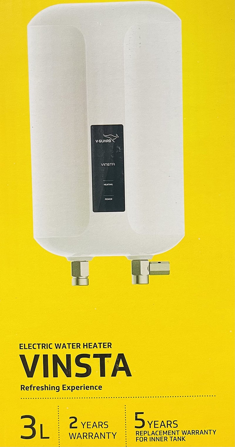 V-GUARD Vinsta Instant Water Heater, Wall 3 Liters - Image 2