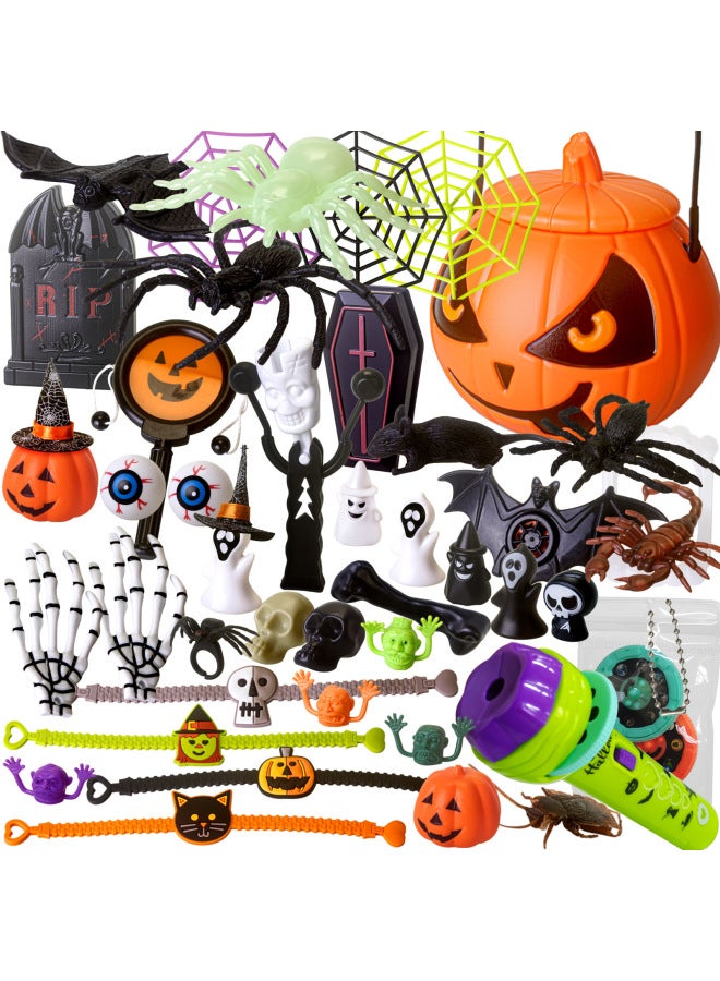 Loquat Cross Border  Party Gift Suit  Bat Pumpkin Ghost Party Carnival Decoration Blind Box Toy-Color:White - Image 2