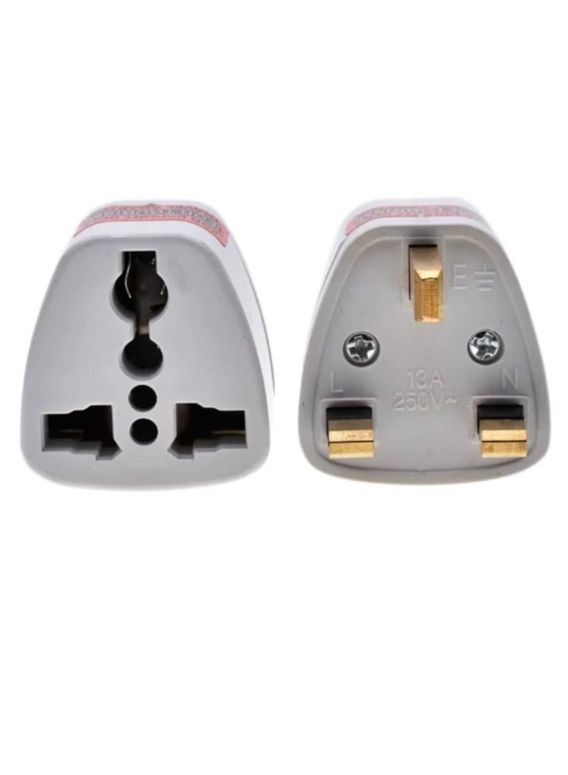 Universal Power Plug for UAE/KSA/UK/HK, 3 Pin Travel Adapter, Power Converter Socket  - Image 2