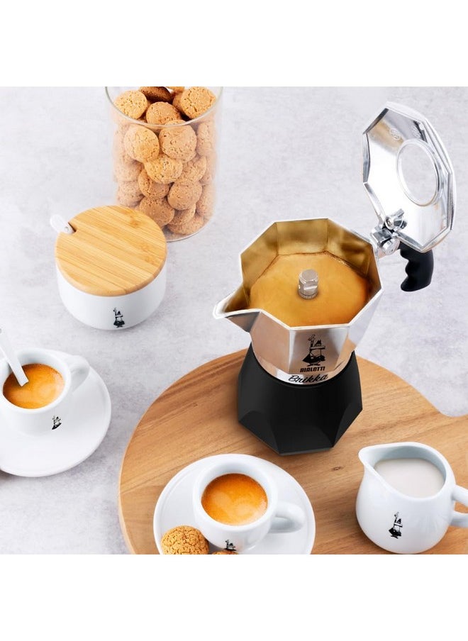 BIALeTTI Bialetti Brikka Moka Pot - Crema-Rich Stovetop Espresso Maker, Italian Coffee Maker, 2 Espresso Shots (3.4 oz - 100 ml), Black  - Image 2