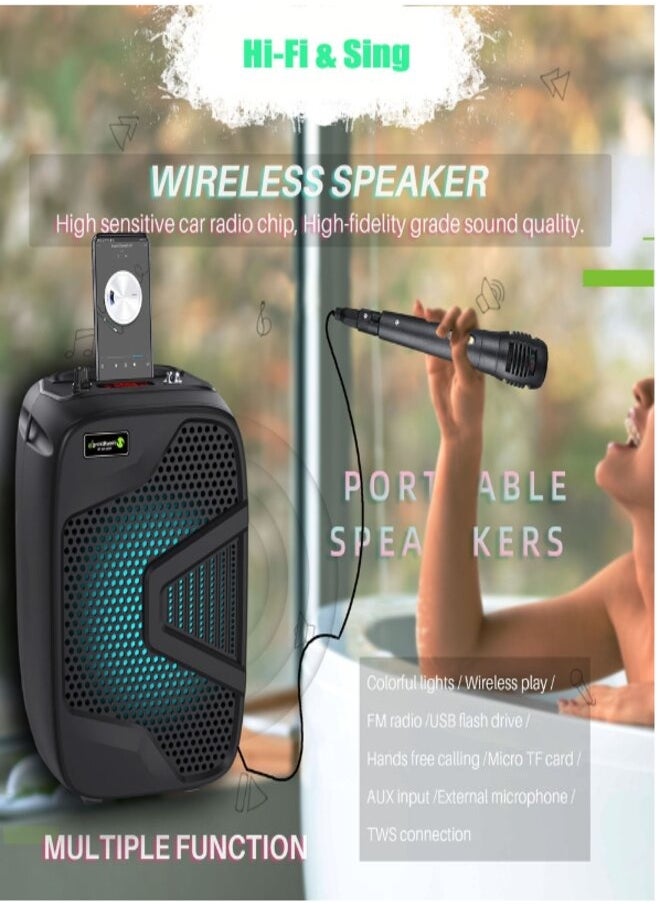 NewRixing Karaoke wireless Speaker microphone system & singing machine.  - Image 2