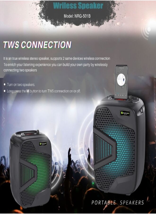 NewRixing Karaoke wireless Speaker microphone system & singing machine.  - Image 4