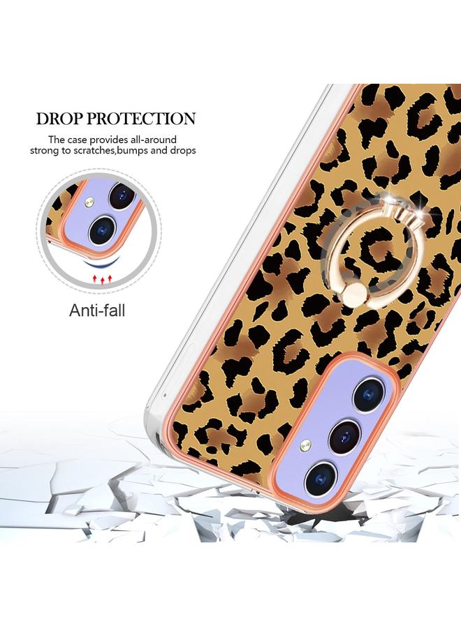 erorex Case For Samsung Galaxy A16 5G Electroplating Dual-side IMD Phone Case with Ring Holder - Image 4