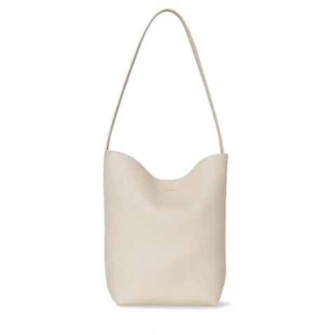 The Row Large Capacity Lychee Tot Bag White Large