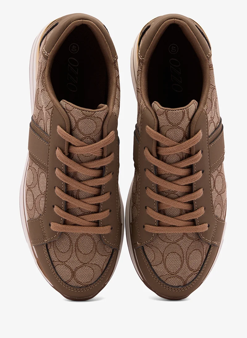 Ozzo Camel Printed Lifestyle Sneakers for Women | Best Price UAE