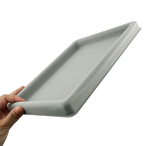 Tegg Bead Design Board 26.5 x 20 x 2cm Flocked Bead Board for Necklace Bracelet Jewelry Making DIY Craft Jewelry Organiser Design Tray, Gray - Image 4