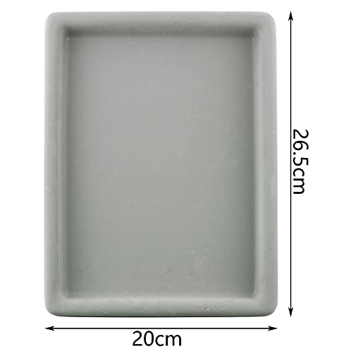 Tegg Bead Design Board 26.5 x 20 x 2cm Flocked Bead Board for Necklace Bracelet Jewelry Making DIY Craft Jewelry Organiser Design Tray, Gray - Image 2