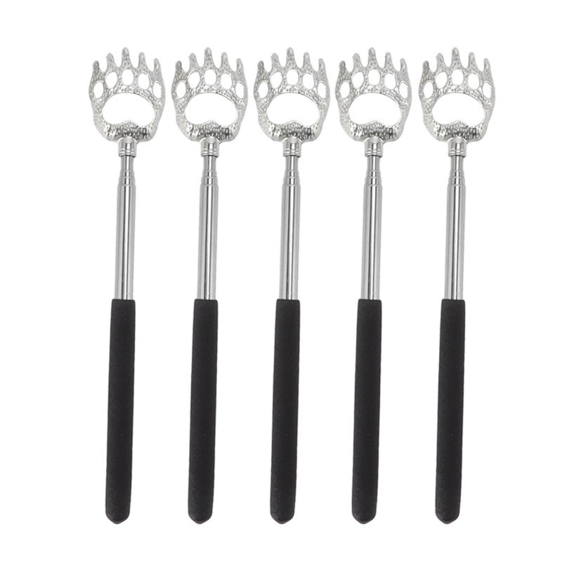 Telescopic Back Scratcher: Stainless Steel Foldable Handle, Relieve Hard-to-Reach Itching - Multi-Utility Body Pressing Tool for Home Travel Family Gift - Image 1