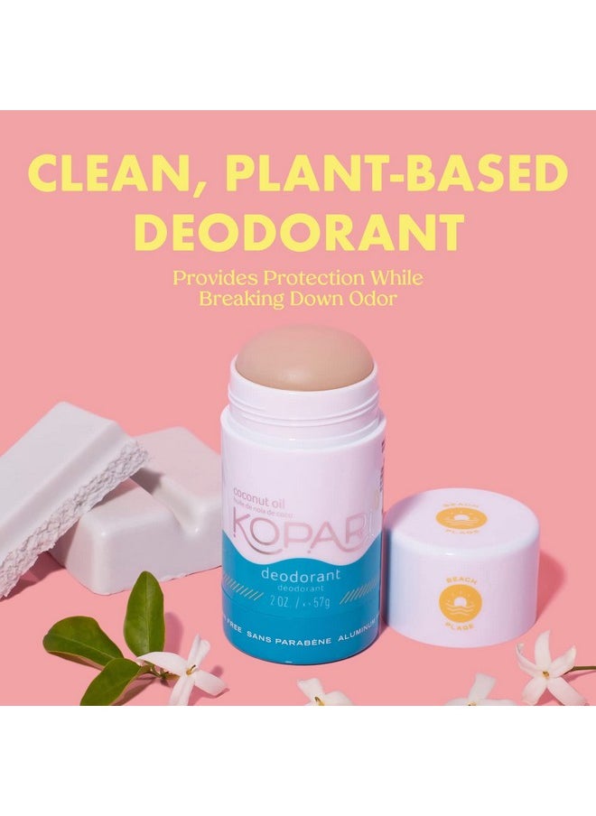 Kopari Deodorant For Women With Organic Coconut Oil Aluminum Free Deodorant Non Toxic Deodorant Vegan Gluten Free Paraben Free Deodorant For Men & Women 2.0 Oz Beach  - Image 2