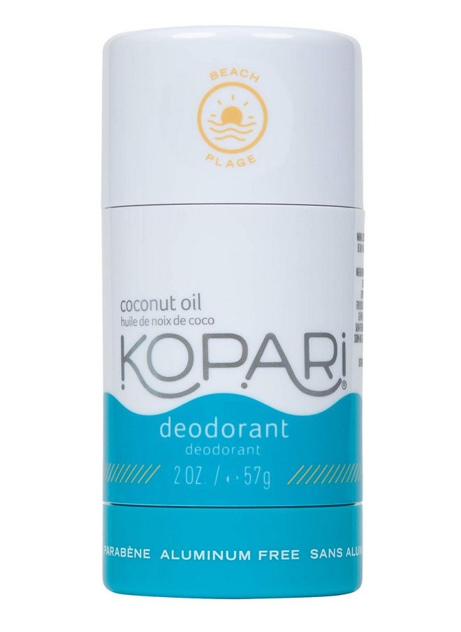Kopari Deodorant For Women With Organic Coconut Oil Aluminum Free Deodorant Non Toxic Deodorant Vegan Gluten Free Paraben Free Deodorant For Men & Women 2.0 Oz Beach  - Image 1
