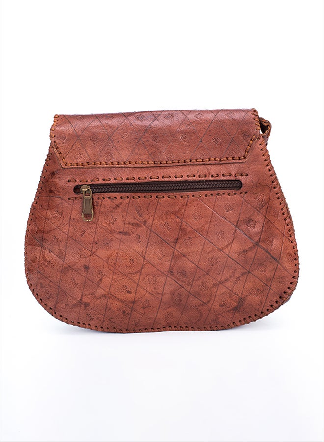 Sheer Fashionable Leather Crossbody Bag - Image 3