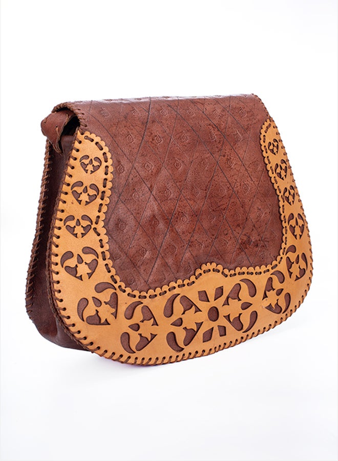Sheer Fashionable Leather Crossbody Bag - Image 2