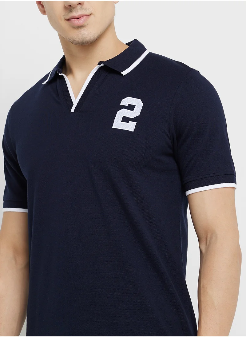 Seventy Five Tipping At  Placket ,Collar,Sleeve