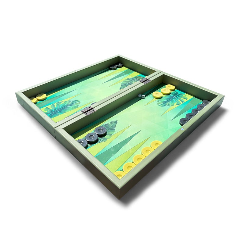 Biggdesign Backgammon Set with Dice and Checkers, MDF Body, Magnetic Lock, Durable Gloss Finish, Scratch-Proof Surface, Board Games for Gift – Made in Turkey - Image 2