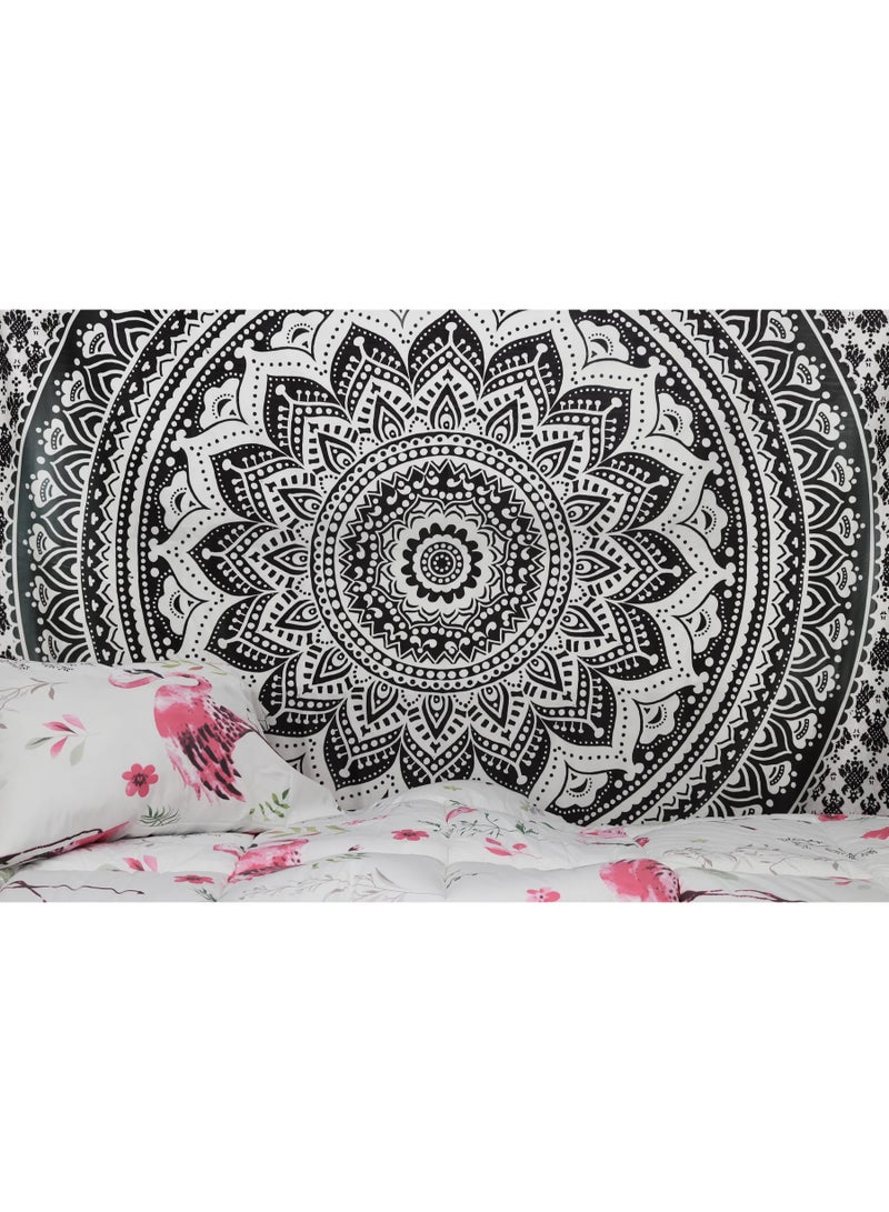 Eternally Classic White & Black Tapestry Length 150 x 150 Width CM - Image 3