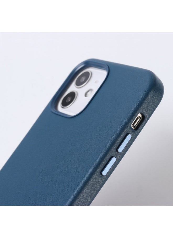 For Apple 12 Original Magnetic Mobile Phone Case Iphone11promax Real Leather Magsafe Protective Shell 11-Color:Official Same As The Number Of Flowers And Grass Color-Applicable Model:For IPhone 12Promax (color Animation + Magnetic + Carton Packaging)