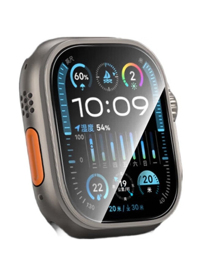 WP [Usa] Screen Protector For Apple Watch Ultra 2, 49Mm Full Coverage Tempered Glass Film, Hd Anti-Scratch Anti-Fingerprint Corning Glass - Image 3