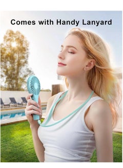 NIBEMINENT Mini Handheld Fan Battery Operated Small Personal Portable Speed Adjustable USB Rechargeable Cute Design Powerful Eyelash for Stylish Kids Girls Women Men Indoor Outdoor Travelling  - Image 5