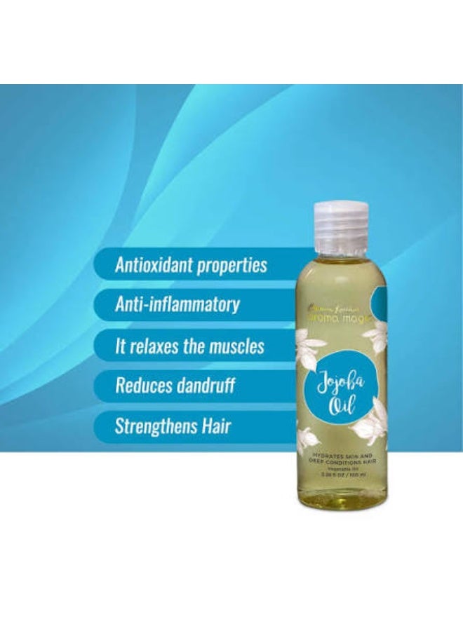 Aroma Magic Jojoba Oil, 100ml | Moisturises & nourishes skin and hair, Balances sebum levels, Anti-inflammatory benefits, Antioxidant benefits - Image 3