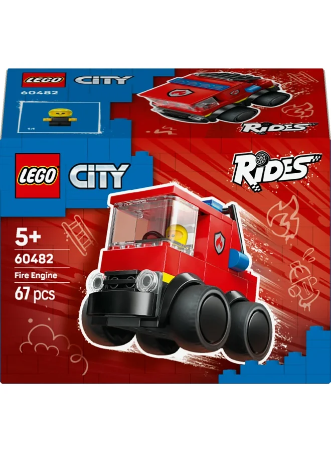 ليغو مكعبات بناء سيارة إطفاء للمدينة ٦٠٤٨٢