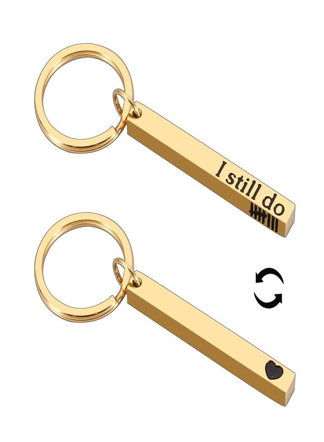 KINMES Bronze 8th Anniversary Keychain Gifts for Women Men, Husband Wife, Lovers, Couple, Boyfriend Girlfriend, Unisex - Image 1